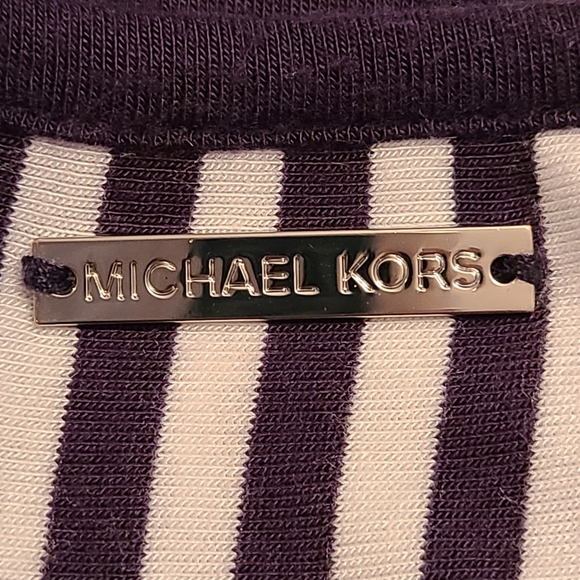 Michael Kors size XS blue/white top - Picture 7 of 9